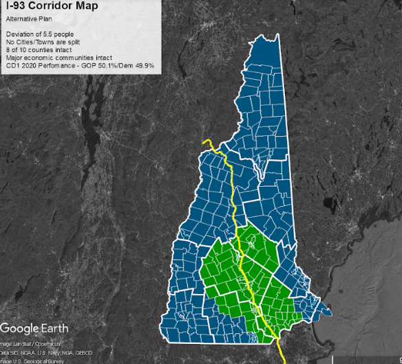 New plan differs from this map the House passed 10 days ago